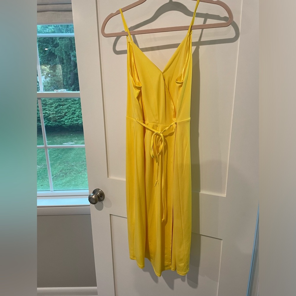 BCBG Surplice Dress, NWOT Yellow